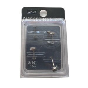 NEW Pierced Nation Labret 5/16” & 16G